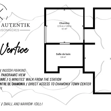 Apartment Vertice - Center Mont-blanc View